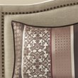 Pemberly Row 7-Piece Polyester Jacquard Comforter Set in Red