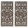Pemberley Row MDF Bronze Wall Panel Botanical Carved Rectangular 15.75