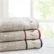 Pemberly Row 6-Piece Cotton Embroidered Jacquard Towel Set in Navy