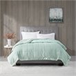 Pemberly Row Polyester Microfiber 3M Solid Blanket in Seafoam Green