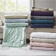 Pemberly Row Polyester Microfiber 3M Solid Blanket in Seafoam Green