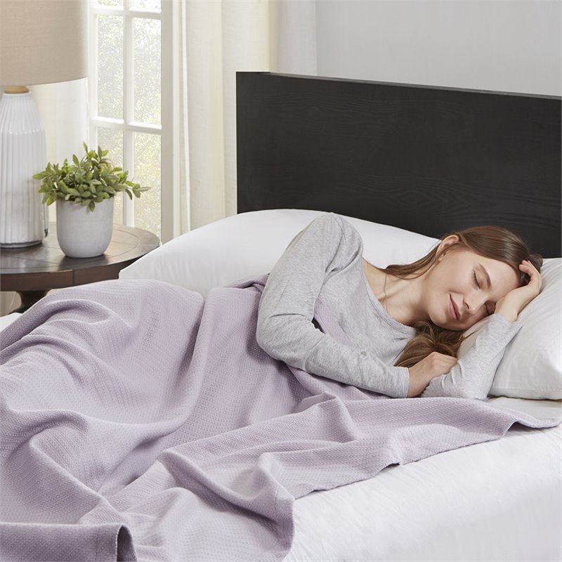 Pemberly Row 100 Percent Cotton Blanket with 1