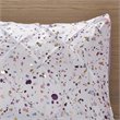 Pemberly Row Polyester Printed and Pintucked Comforter Set in Plum