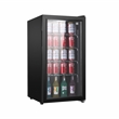 Pemberly Row Contemporary Can/Beverage Refrigerator in Black