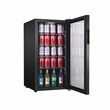 Pemberly Row Contemporary Can/Beverage Refrigerator in Black
