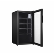 Pemberly Row Contemporary Can/Beverage Refrigerator in Black
