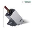 Pemberly Row Contemporary Single Bottle Chiller in Stainless Steel
