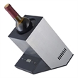 Pemberly Row Contemporary Single Bottle Chiller in Stainless Steel
