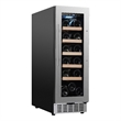 Pemberly Row 18 bottle Built-in/Freestanding Wine Ref with 7 color LED Lights
