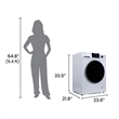 Pemberly Row Pet Compact 110V Vented/Ventless 15lbs Combo Washer Dryer 1400 RPM