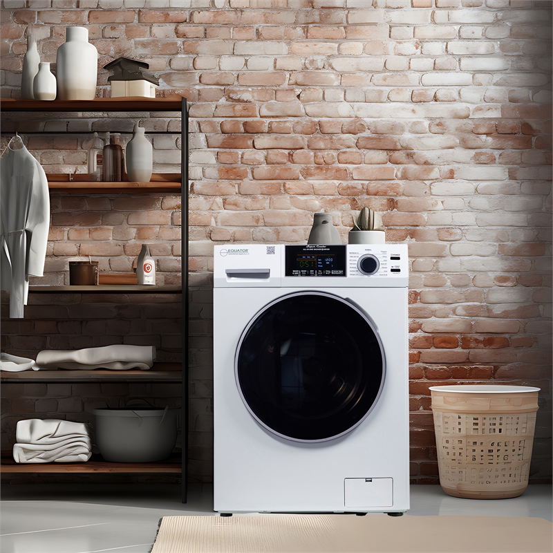 Pemberly Row Pet Compact 110V Vented/Ventless 15lbs Combo Washer Dryer 1400 RPM