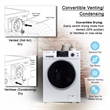Pemberly Row Pet Compact 110V Vented/Ventless 15lbs Combo Washer Dryer 1400 RPM