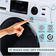 Pemberly Row Pet Compact 110V Vented/Ventless 15lbs Combo Washer Dryer 1400 RPM