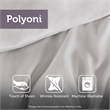 Pemberly Row Contemporary 7 Piece Tufted Comforter Set in Plum