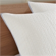 Pemberly Row Contemporary Cotton Jacquard Comforter Set in Blue