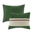 Pemberly Row Modern / Contemporary 7 Piece Comforter Set in Green