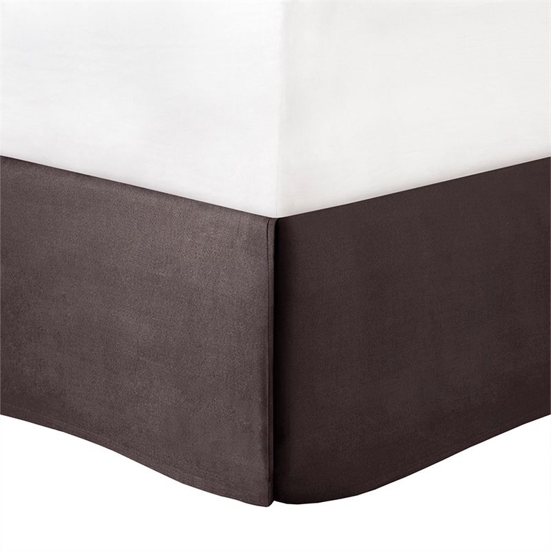 Pemberly Row Contemporary 7 Piece Jacquard Comforter Set in Gray/Taupe