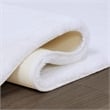 Pemberly Row Modern / Contemporary Marshmallow Bath Rug in White