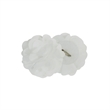 Pemberly Row Floral Embellished Cuff Tab Top Solid Window Panel