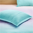 Pemberly Row Metallic Glitter Printed Reversible Comforter Set in Aqua