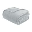 Pemberly Row Microlight Plush Oversized Blanket in Gray King