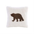 Pemberly Row Plush Sherpa Down Alternative Comforter Set-Brown/Ivory Full/Queen
