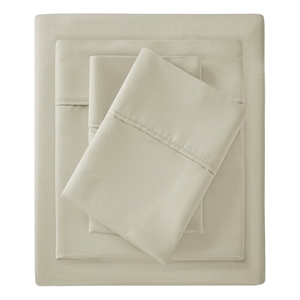 Pemberly Row 1500 Thread Count Cotton Blend 2 PC Pillowcases in Ivory King