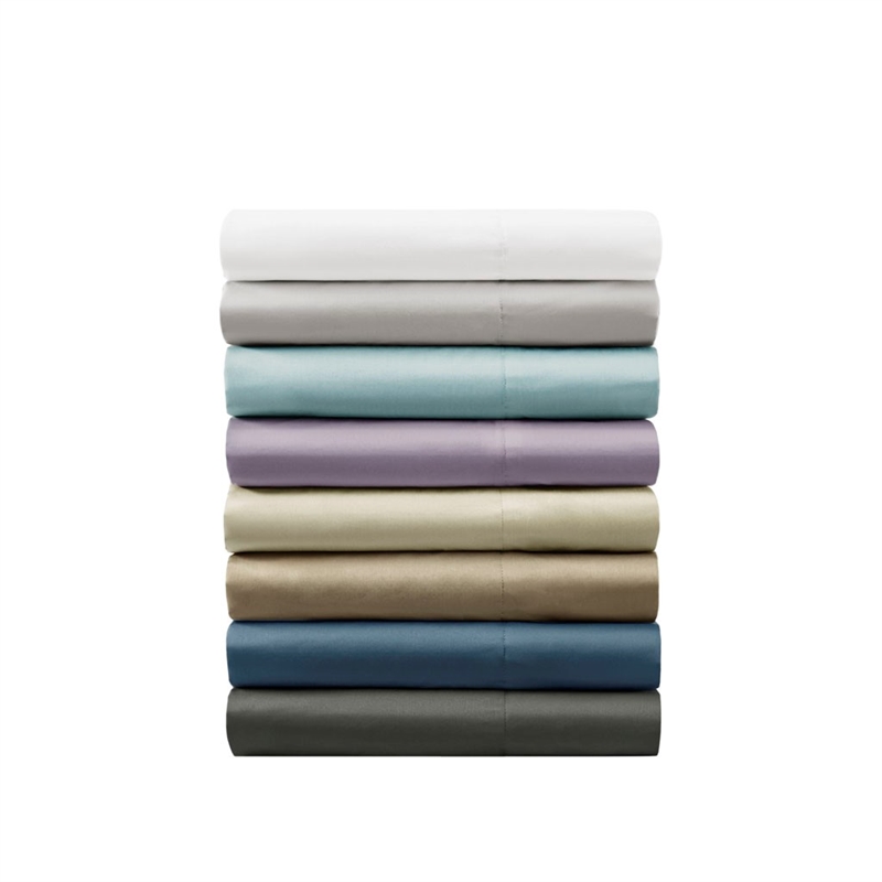 Pemberly Row 800 Thread Count Cotton Blend Sheet Set in White Cal King