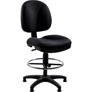 Pemberly Row Contemporary Comfort Task Stool 24.5&quot-34.5&quot Height