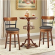 Pemberly Row Set of 2 BarStool 25.5'' Swivel Counter Height Dining Chair