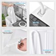 Pemberly Row 26lbs Portable Semi-automatic Twin Tub Washing Machine in Gray
