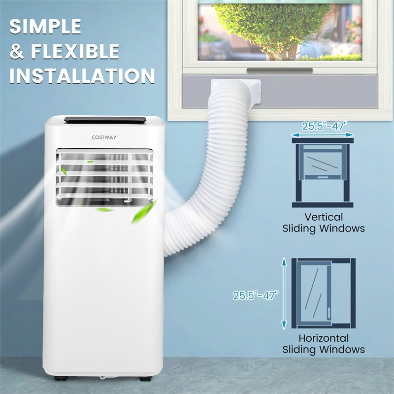 Pemberly Row 6000BTU (10000 BTU ASHRAE) Portable Air Conditioner 3-in-1 AC Unit