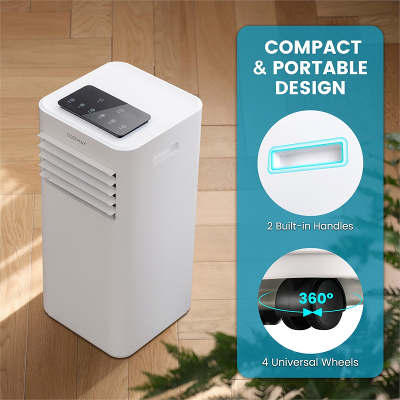 Pemberly Row 6000BTU (10000 BTU ASHRAE) Portable Air Conditioner 3-in-1 AC Unit