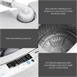 Pemberly Row Portable Compact Washing Machine 1.34 Cu.ft Spin Washer Drain Gray