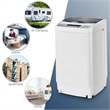 Pemberly Row Portable Compact Washing Machine 1.34 Cu.ft Spin Washer Drain Gray