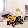 Pemberly Row 12V Battery Powered Kids Ride On Excavator Truck Yellow