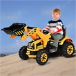 Pemberly Row 12V Battery Powered Kids Ride On Excavator Truck Yellow