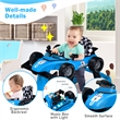 Pemberly Row 4-in-1 Baby Walker Foldable Activity Push Walker Adjustable Blue