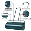 Pemberly Row 13 Gallon Lawn Roller Heavy Duty Steel Push/Pull Sod Roller Green
