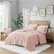 Pemberly Row 3-Piece Fabric Full/Queen Comforter Mini Set in Blush