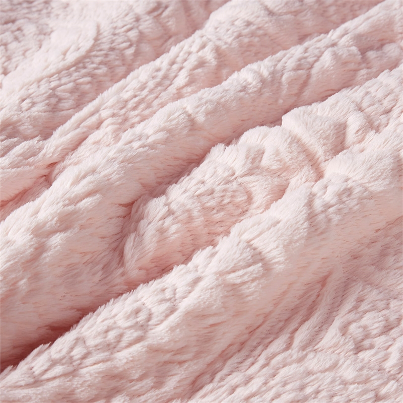 Pemberly Row 3-Piece Fabric Full/Queen Comforter Mini Set in Blush