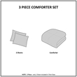Pemberly Row 3-Piece Fabric Full/Queen Comforter Mini Set in Ivory