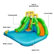 Pemberly Row Inflatable Water Park Bounce House w/Climbing Wall&480W Blower