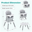 Pemberly Row 8 in 1 Baby High Chair Convertible Dining Booster Seat Strip