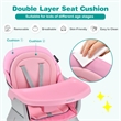 Pemberly Row 8 in 1 Baby High Chair Convertible Dining Booster Seat Pink