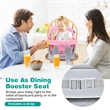 Pemberly Row 8 in 1 Baby High Chair Convertible Dining Booster Seat Pink