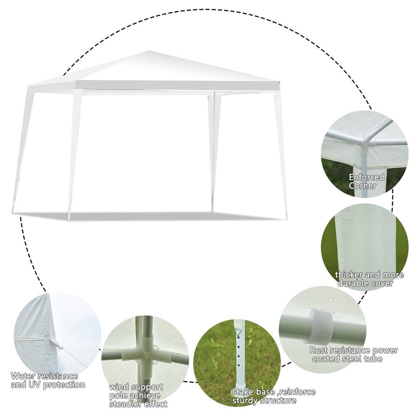 Pemberly Row Outdoor Heavy duty Pavilion Cater Events Party Wedding Tent White
