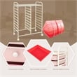 Pemberly Row 20 Drawers Rolling Cart Storage Studio Organizer Bins Pink
