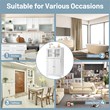 Pemberly Row Bathroom Floor Storage Cabinet Kitchen Cupboard White