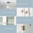 Pemberly Row Bathroom Floor Storage Cabinet Kitchen Cupboard White